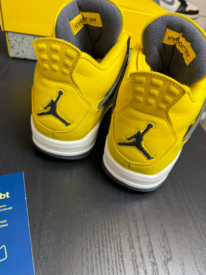 Nike Air Jordan 4 Yellow Lightning