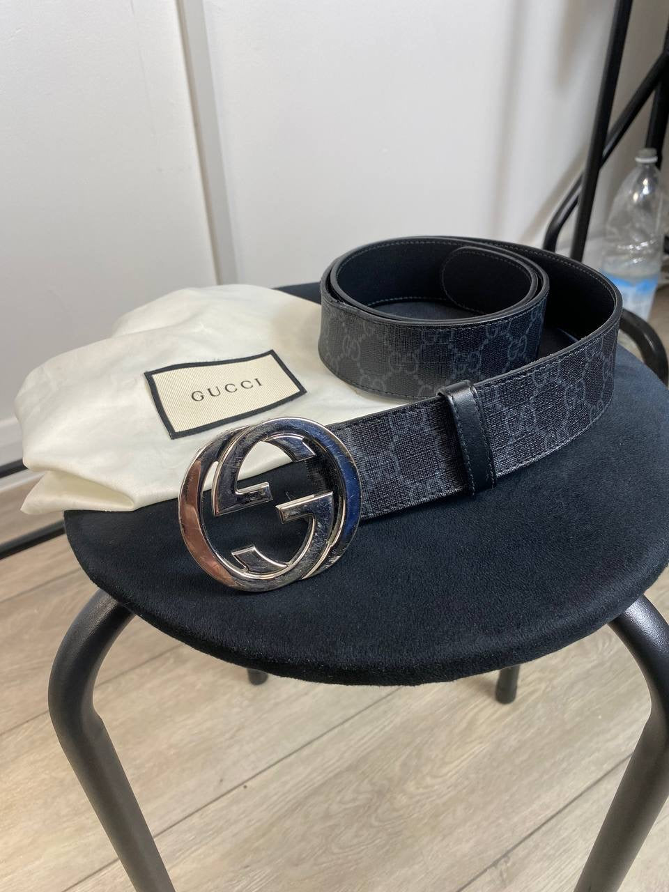 Gucci GG Monogram Supreme Belt