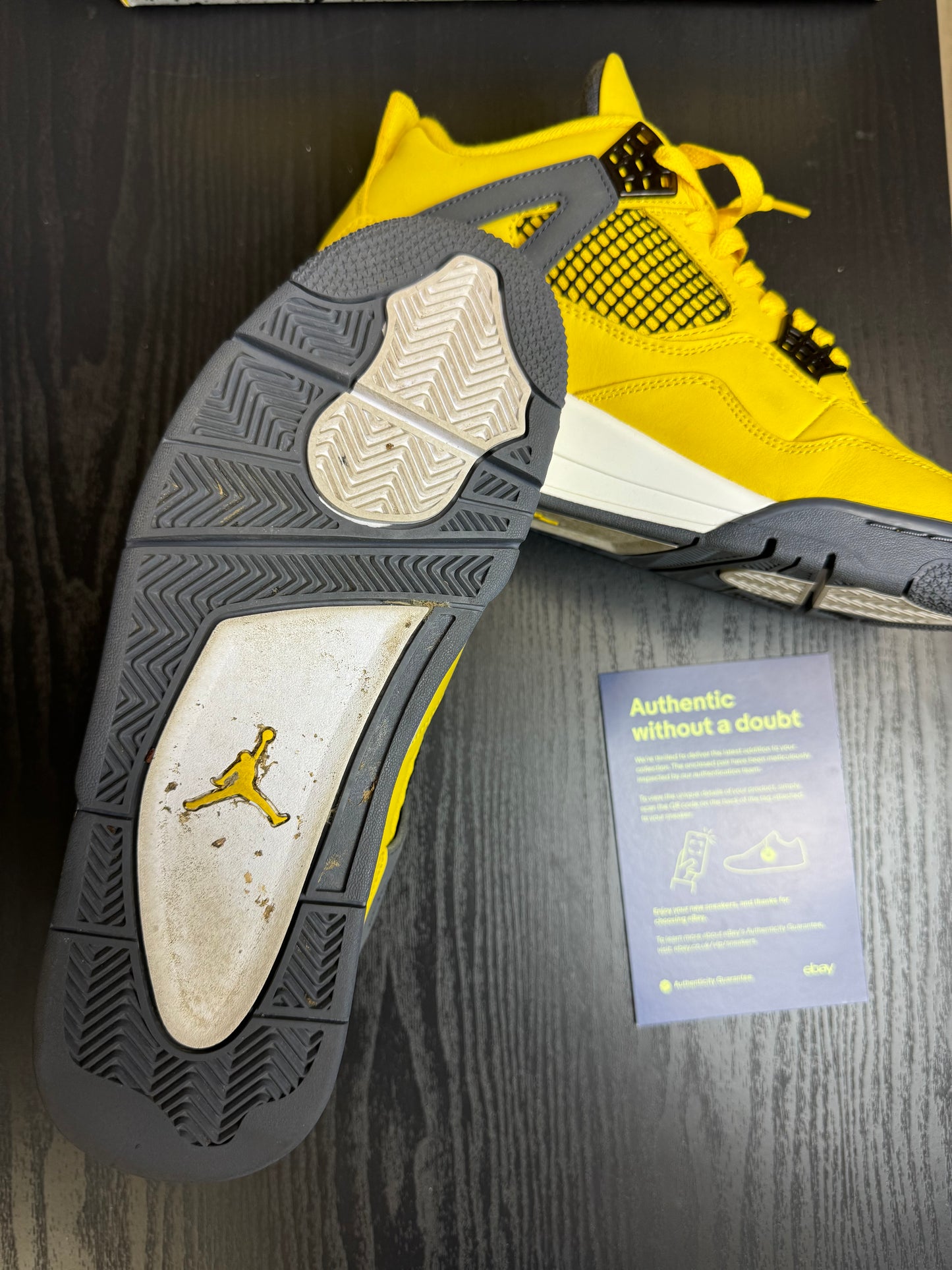 Nike Air Jordan 4 Yellow Lightning