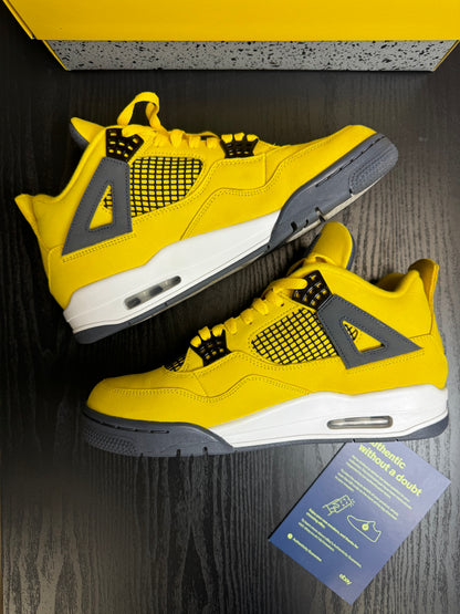 Nike Air Jordan 4 Yellow Lightning