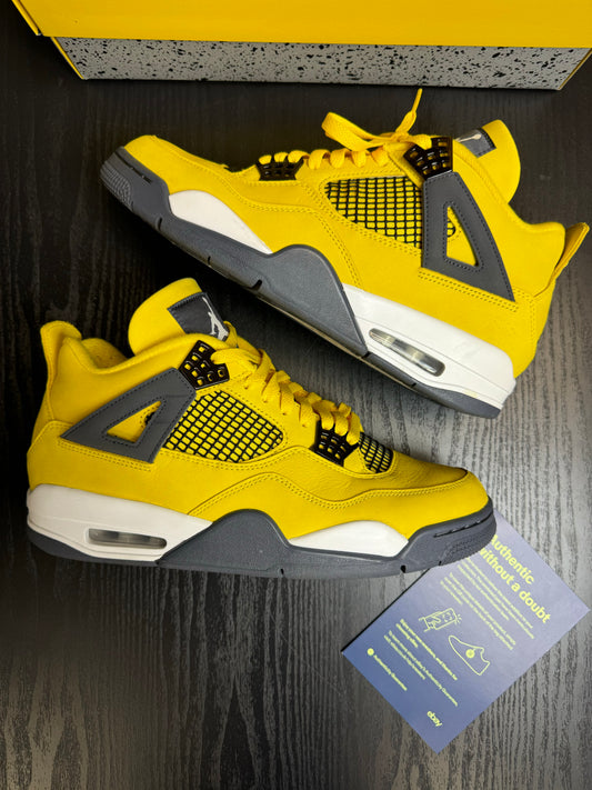 Nike Air Jordan 4 Yellow Lightning